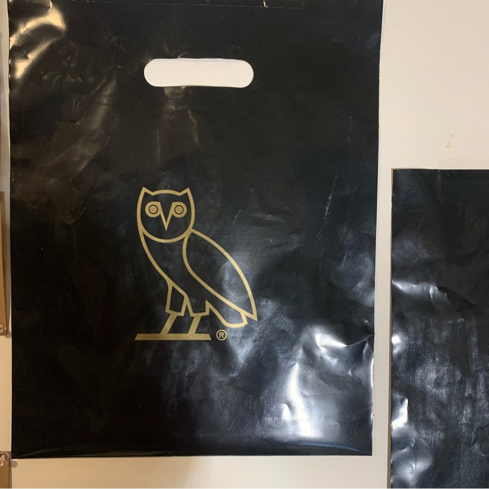 Authentic OVO Retail Plastic Shopping Bags x2